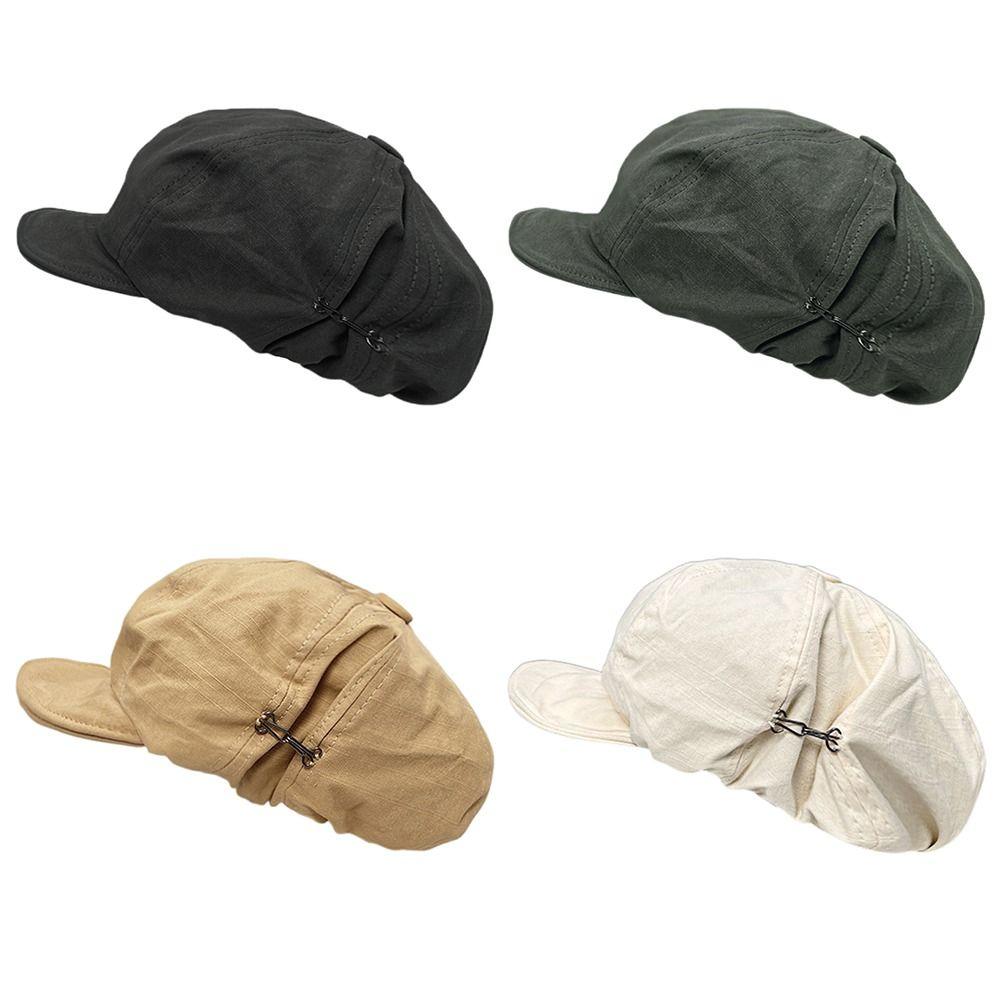 Klobouky baret s krátkým okrajem Jednobarevné Dívčí barety Módní Kšiltovka pro Ženy Dívku