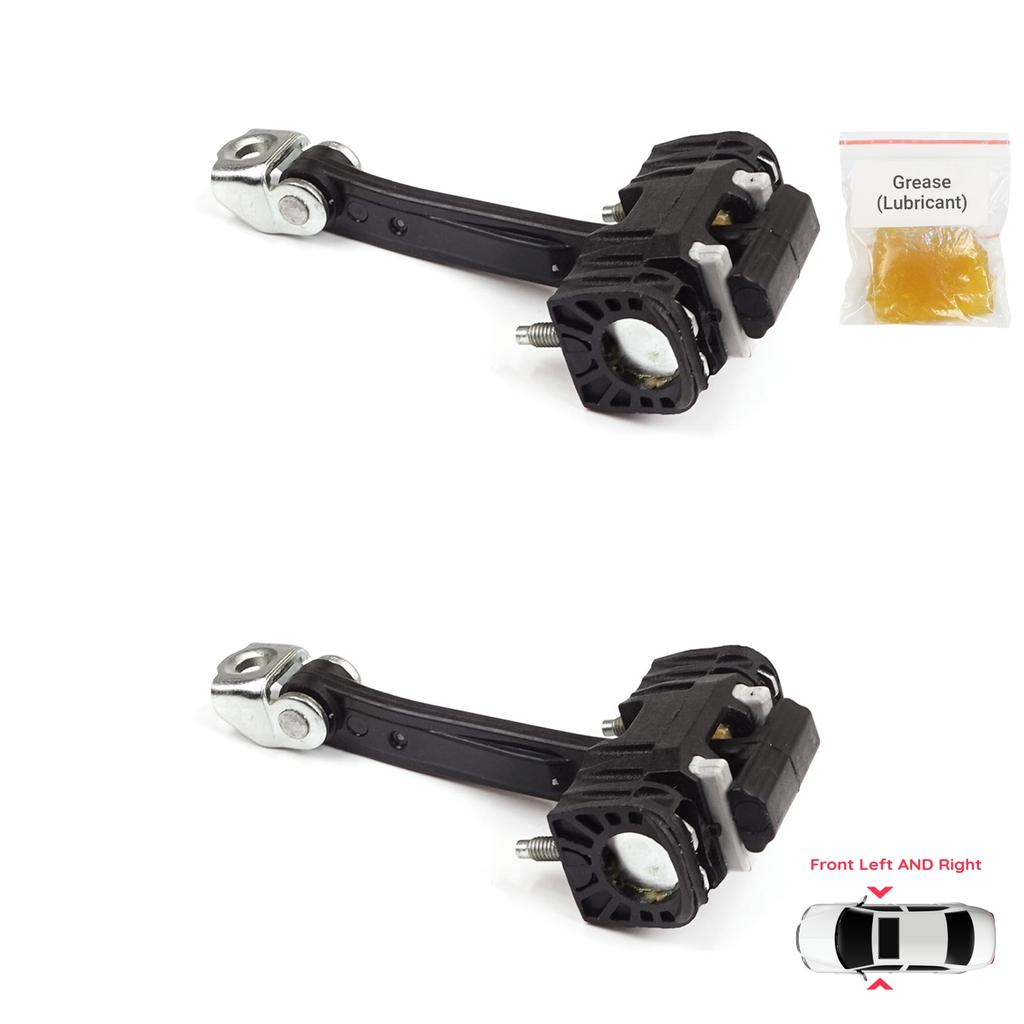 BDP759-1 2 stycken Framvänster OCH Höger Dörrstoppare Gångjärnsbroms StoppkontrollRem Begränsare för Peugeot 407 6E 6D 2004-2011 4/5 Dörr 9181J0