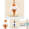 Cute Firefighter Bunny Plush Toy Charming Keychain Soft Short Plush