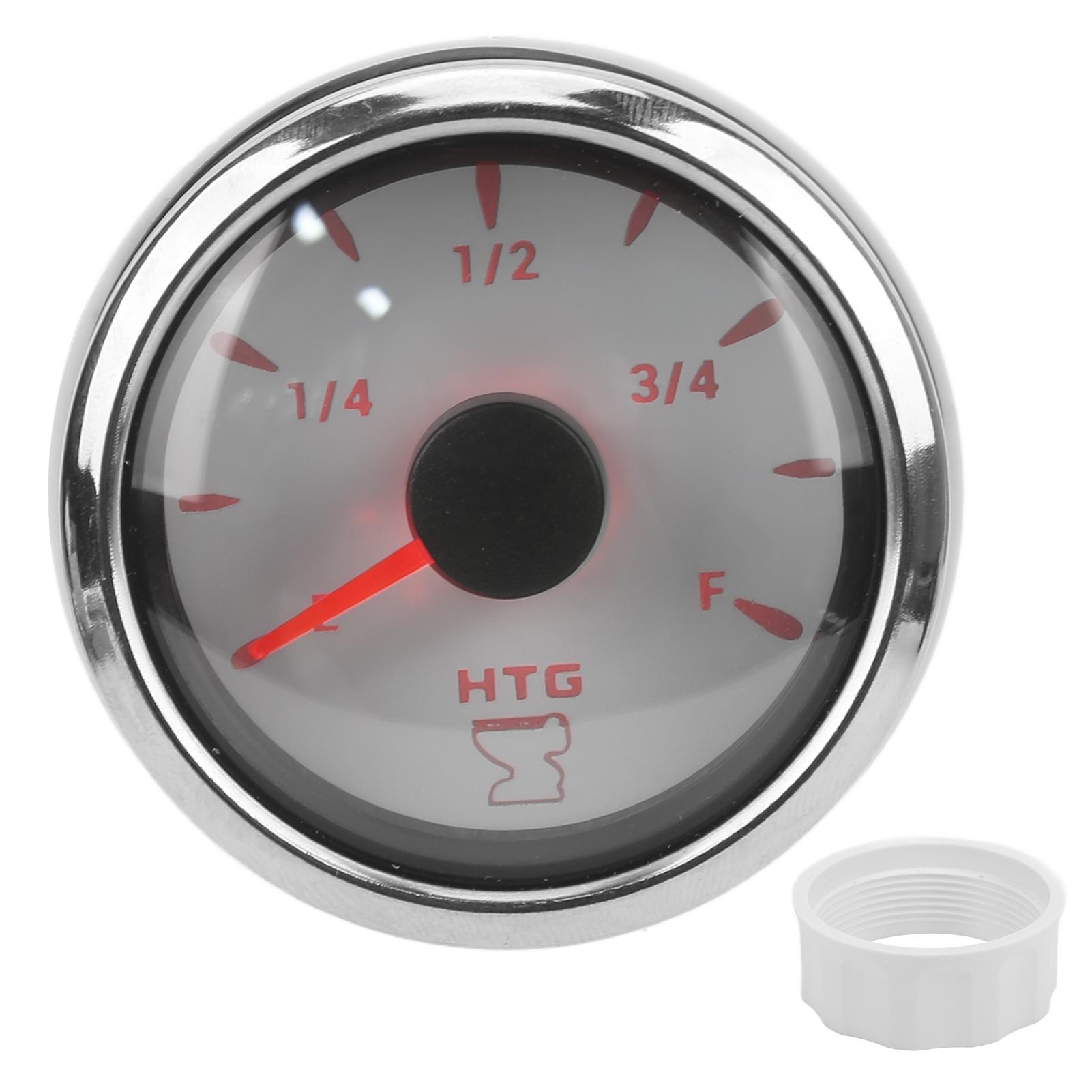 

2in Pointer Sewage Gauge 0‑190 Ohm Signal with Backlight IP67 Waterproof for Marine Boat Yachts