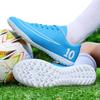 Mens Soccer Shoes Outdoor Training Ultralight TF/FG Professional Soccer Sneakers Anti Slip Field Training Futsal Football Boots