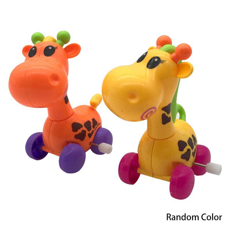 Adorable Children's Plastic Bouncing Clockwork Toy Frog Chick Small Animal For Play