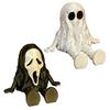 Flexible Halloween Figurine, 3D Printed Mini Grim Reaper/Ghost Statue with Movable Joints, Collectible Gothic Ornaments for Shelf, Desk, Home Decor