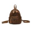 Leopard print backpack female fashion student class schoolbag street trend light travel small backpack