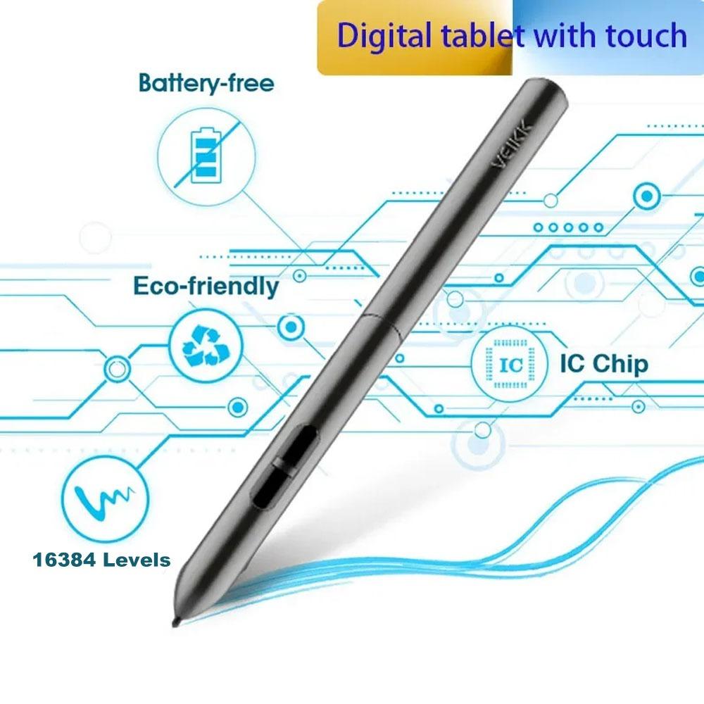 A30 Drawing Tablet 16384 Levels Battery-Free Passive Pen 10x6 Inch Smart Gesture Touch Type-C Digital Art Pad for Windows Mac