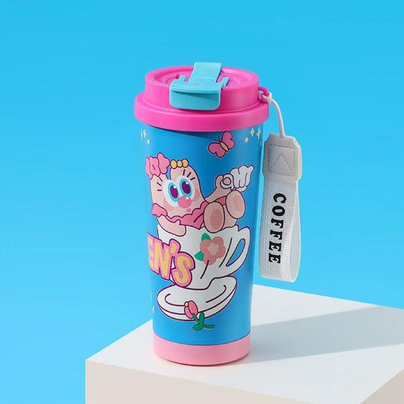 Cartoon Coffee Cup 316 Stainless Steel Thermos Cup High Value Portable Water Cup Car Accompanying Cup