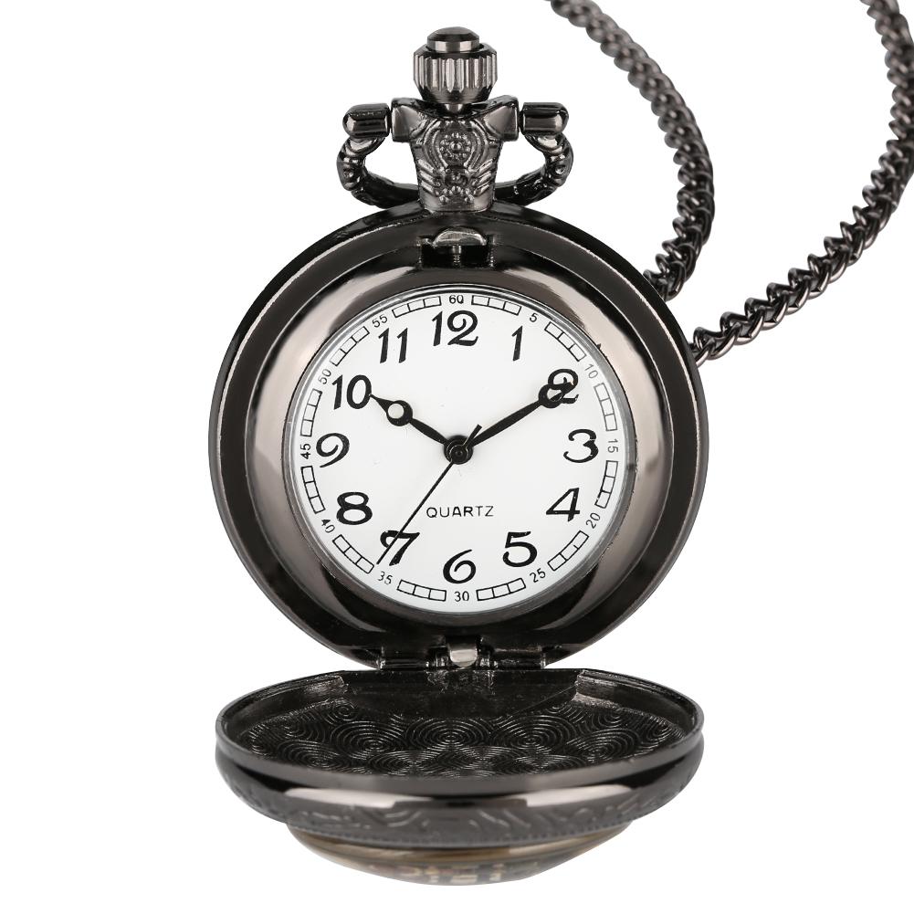 Orologio da tasca con motivo pentagramma Orologio da uomo con ciondolo al quarzo moda Collana con catena