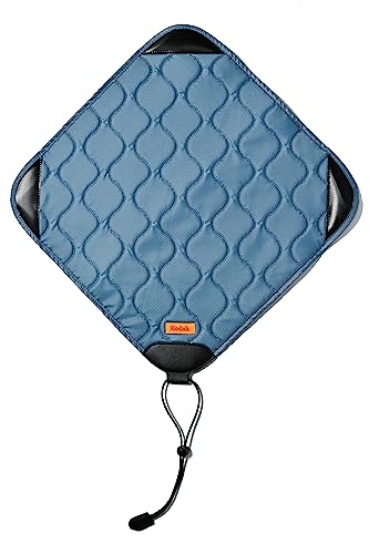 KODAK Camera Wrap, Size Large, 38.5x38.5cm - Waterproof, Scratch-Resistant, Dustproof Protective Cloth for SLR Cameras and Telephoto Lenses (Steel Blu