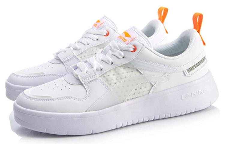 Li Ning Wave Superwave Lite Synthetic Leather Casual Lightweight And Breathable Low top Skateboard Shoes Men's AGCQ063-2