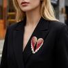 Hand-Made Enamel Angel Wings Brooch Sparkling Rhinestone Lapel Pin Brooch  Women