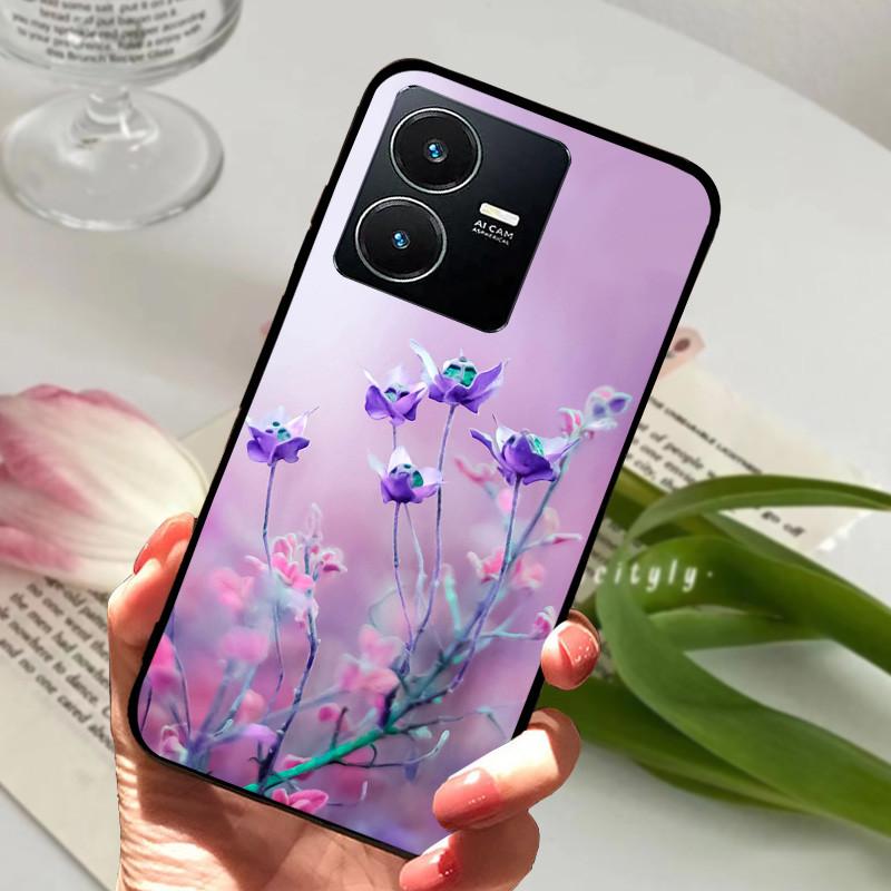 Pro Vivo Y22S 2022 Pouzdro Nárazuvzdorné Měkké TPU Silikonové Kryt Telefonu Pro Vivo Y22 Y 22 V2207 Y22S V2206 Funda Capa Kreslený Vivoy22