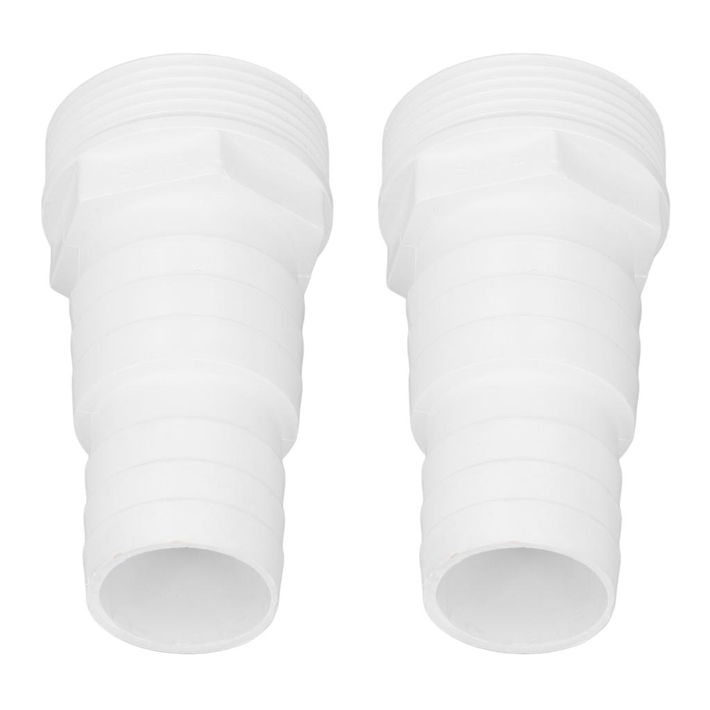 2pcs Pool Pump Hose Adapter 1‑1/2inch Male Thread Plastic Pool Filter Hose Adapter for Replacement