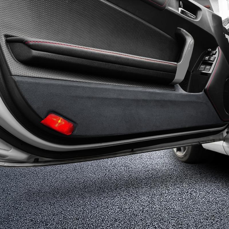 Door Anti-kick Pad For Subaru BRZ For Toyota GT86 2012- Door Protective Pad Suede Stickers Mat Accessories