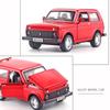 1/32 Scale Lada NIVA Jeeps Diecast Car Model Toy, Pull Back Toy Vehicle with Sound and Light for Kids Toddler Boys Girls Gift Collection