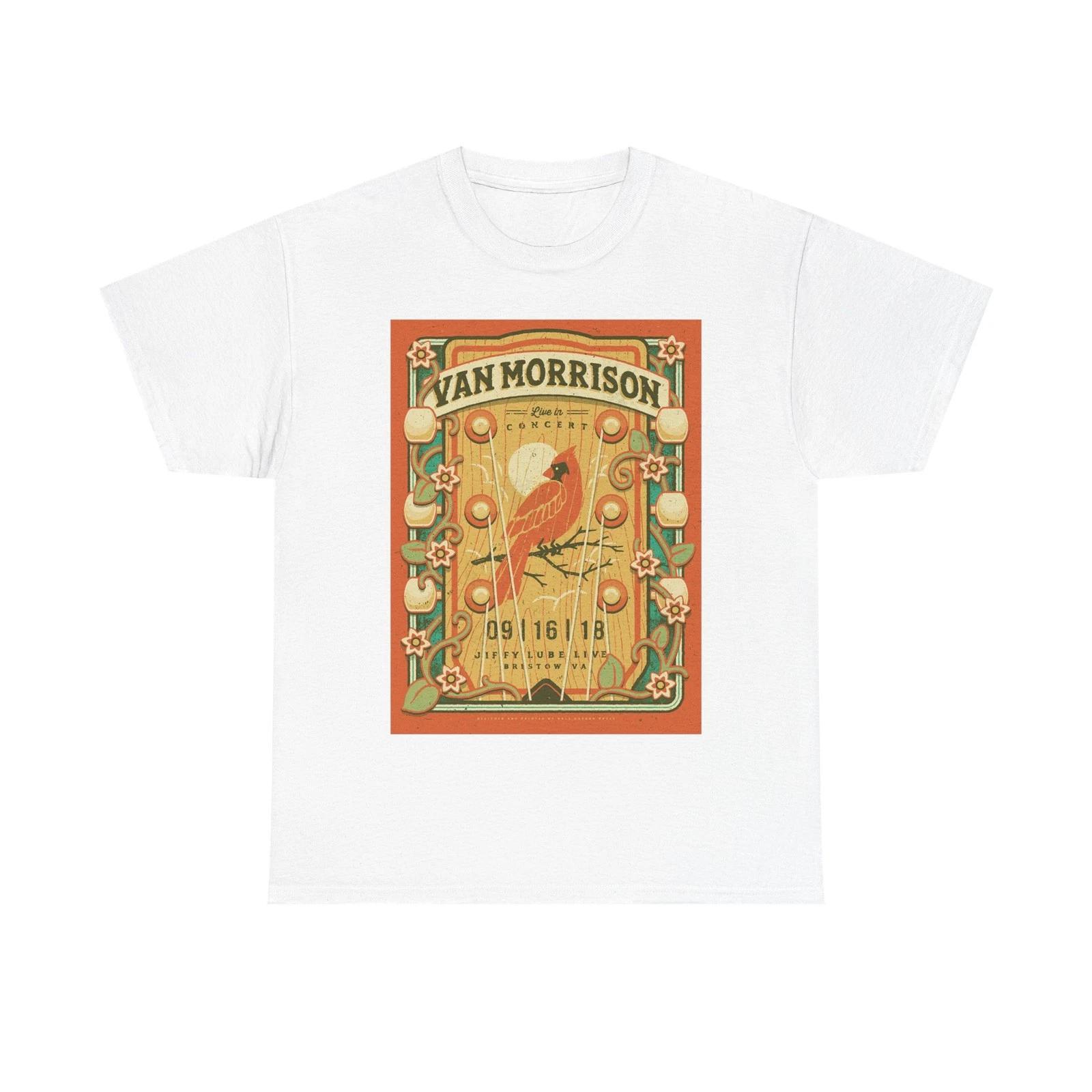 

Van Morrison Tshirt Vintage rock classic Retro Poster merch Unisex Heavy Cotton XL