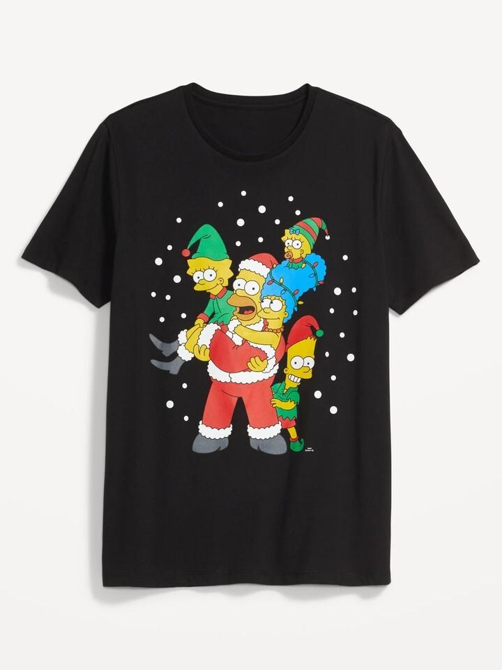 

Simpsons Family Merry Christmas For All Cotton Black S234XL Unisex Shirt KN171 Unisex T-Shirt XXXL
