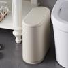 Creative Plastic Wet-Dry Separation Trash Can with Lid and Press-Type Garbage Bag Support.