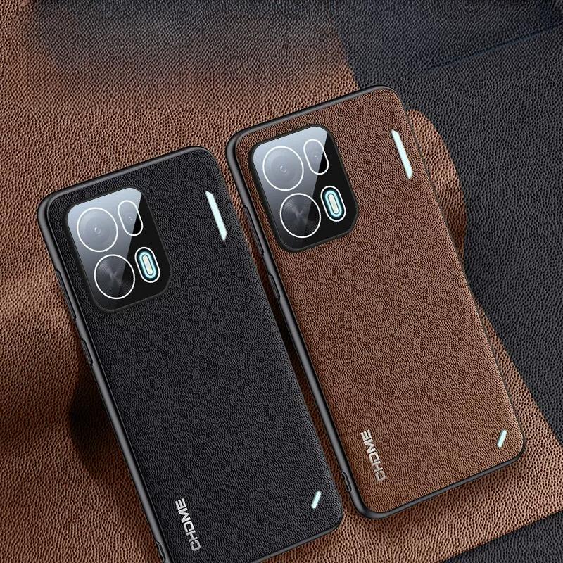 For OPPO K15 Pro Plus Leather Texture Camera Lens Film Protection Case For OPPO K15 Pro+ Soft Silicone Shockproof Cover Bumper