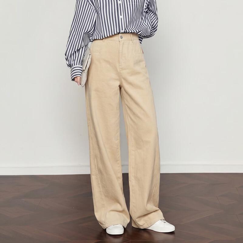 Demana Women's Autumn Corduroy Straight Leg Casual Pants