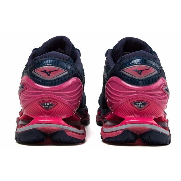 Mizuno Prophecy 8 Comfortable Mesh Cushioning Durable Breathable Low-Top Running Shoes Women Sneaker Dark-Blue J1GD190003