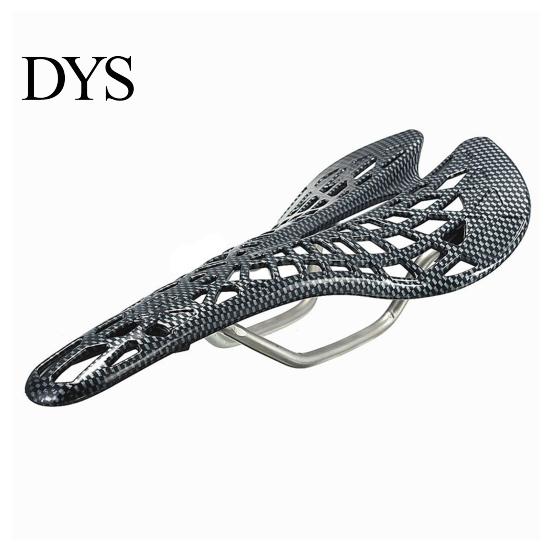 Bicycle Saddle Carbon Fiber Cushion Ergonomic Design Hollow Breathable Shock-absorbing Bike Seat Shock-Absorbing Road Equipment Stainless Steel