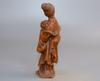 Chinese Antique Boxwood Carved Beautiful Woman Statue Sculpture Home Decor Art