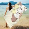 Cute M-Mikko I-Illustrations Anime Beach Swimming Towel Soft Absorbent Washcloth Children's Gifts for Kids Travel Camping Gym