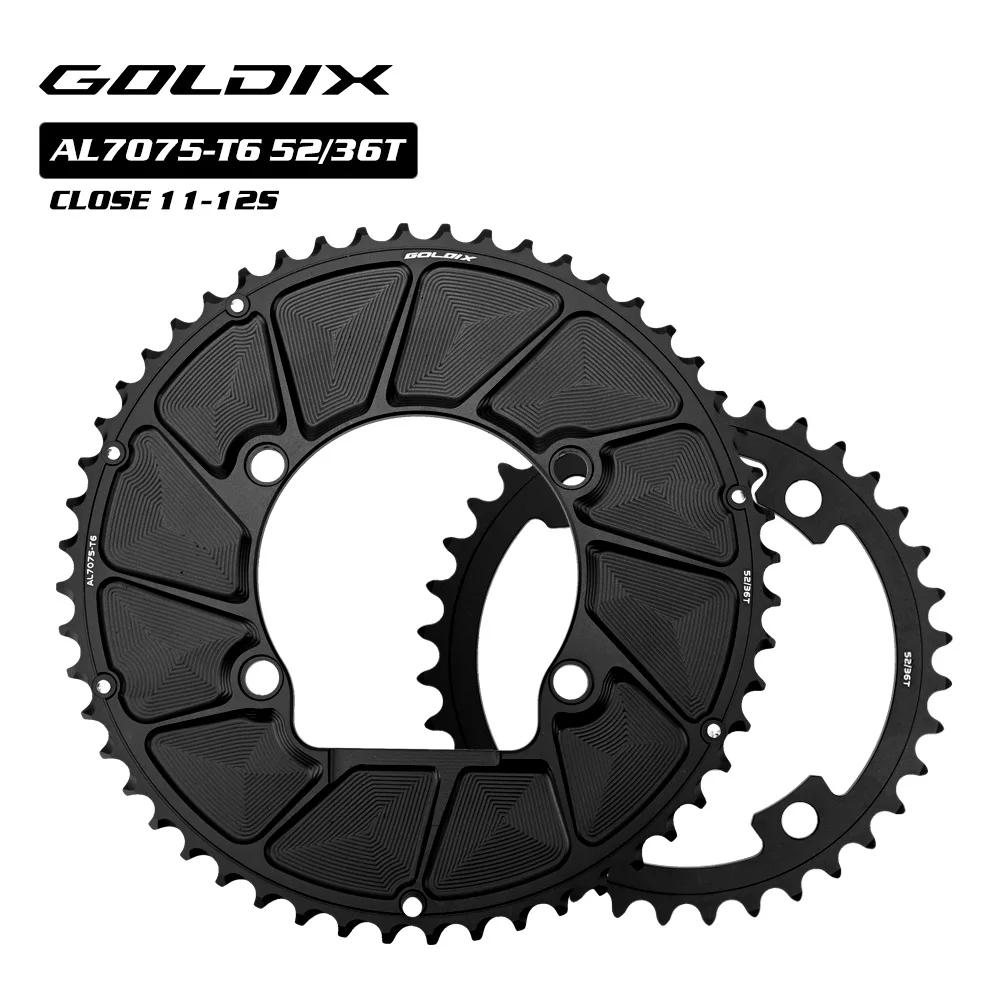 RIRO 110BCD Chainwheel for R7100 R8100 R9200 11S 12S Road Bike Chainring 50-34T 52-36T 53-39T 54-40T 110 BCD Chainring