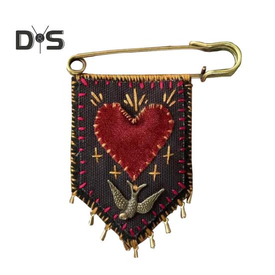 

1/2 шт. Защитный карман «Надежда» с брошью ручной работы «Исцеление» с символами защиты и ухода 1pc