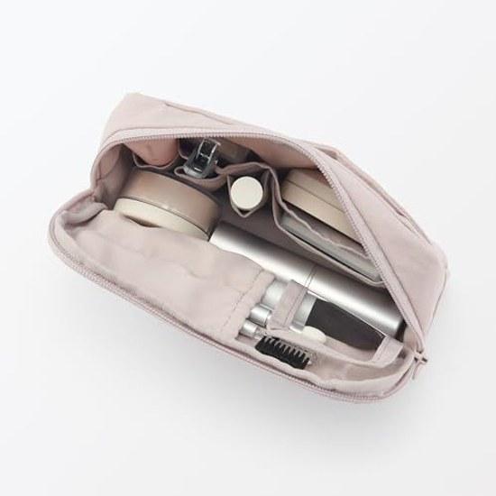 Muji Wrinkle Nylon Large Opening Pouch L