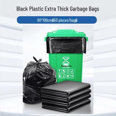 Nafu Niao Kommerzielle Schwarze Extra Dicke Flache Müllsäcke