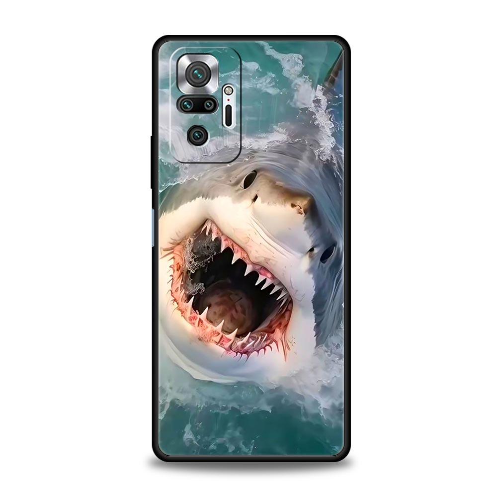 Shark Phone Case For Xiaomi Redmi Note 15 14 13 12 5G 11 10 Pro Plus 4G 9S 14C 13C 12C 10C Soft TPU Cover