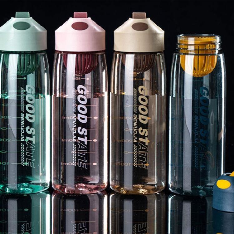 550ml Przenosny Plastikowy Kubek na Wodę z Filtrem Duża Pojemność Sportowe Butelki na Wodę