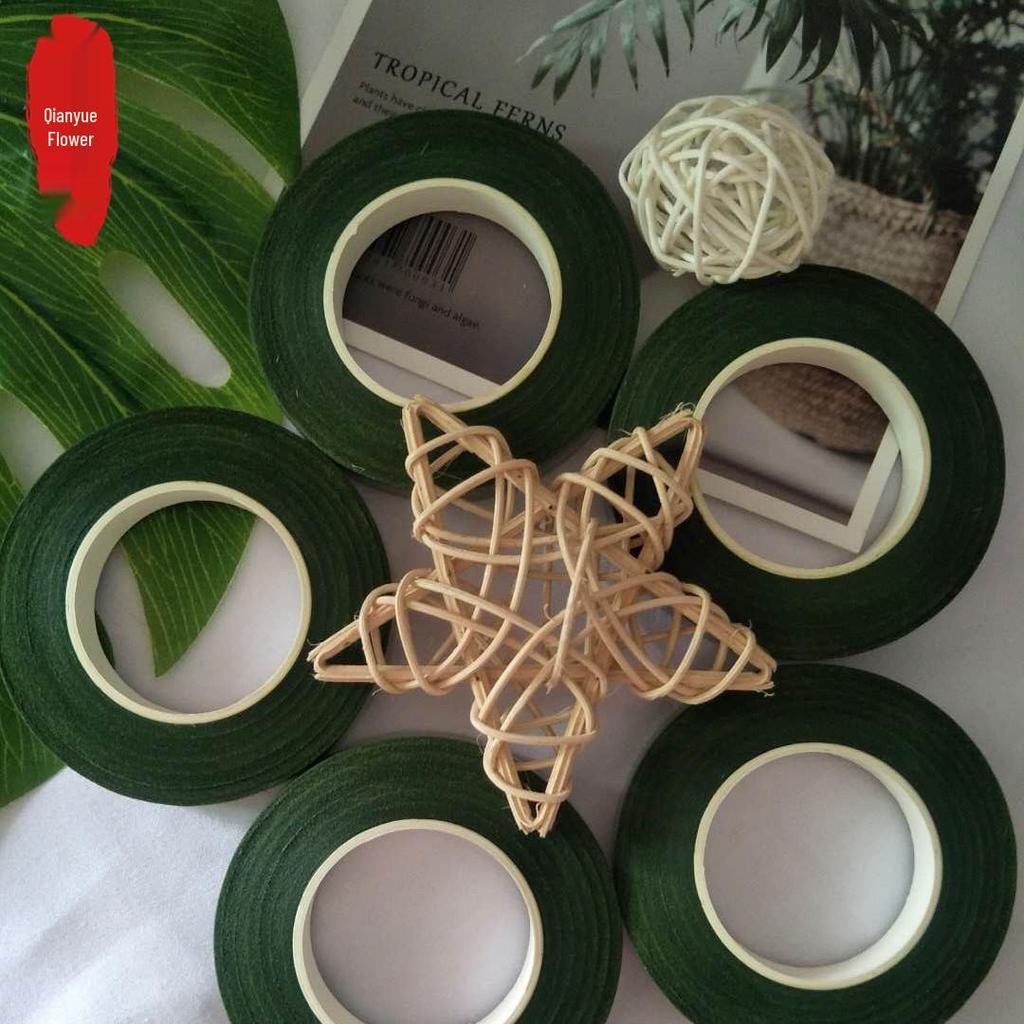 Green Floral Stem Twist Tie Tape, 28 Meters, DIY Artificial Flower Tape