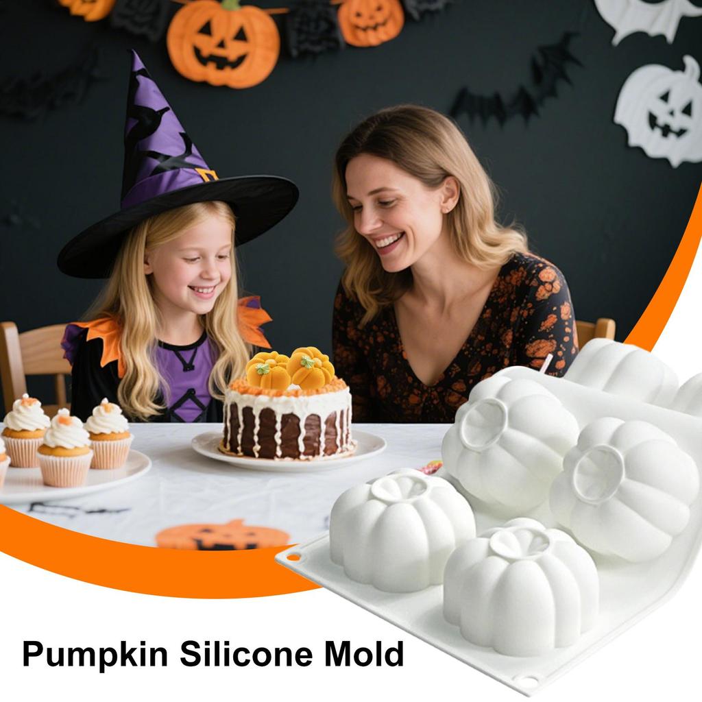 Pumpkin Silicone Mold Thanksgiving Fall Theme Ice Cubes Tray Silicone Mold Making Muffin Chocolate Harvest Cake Decoration Mould