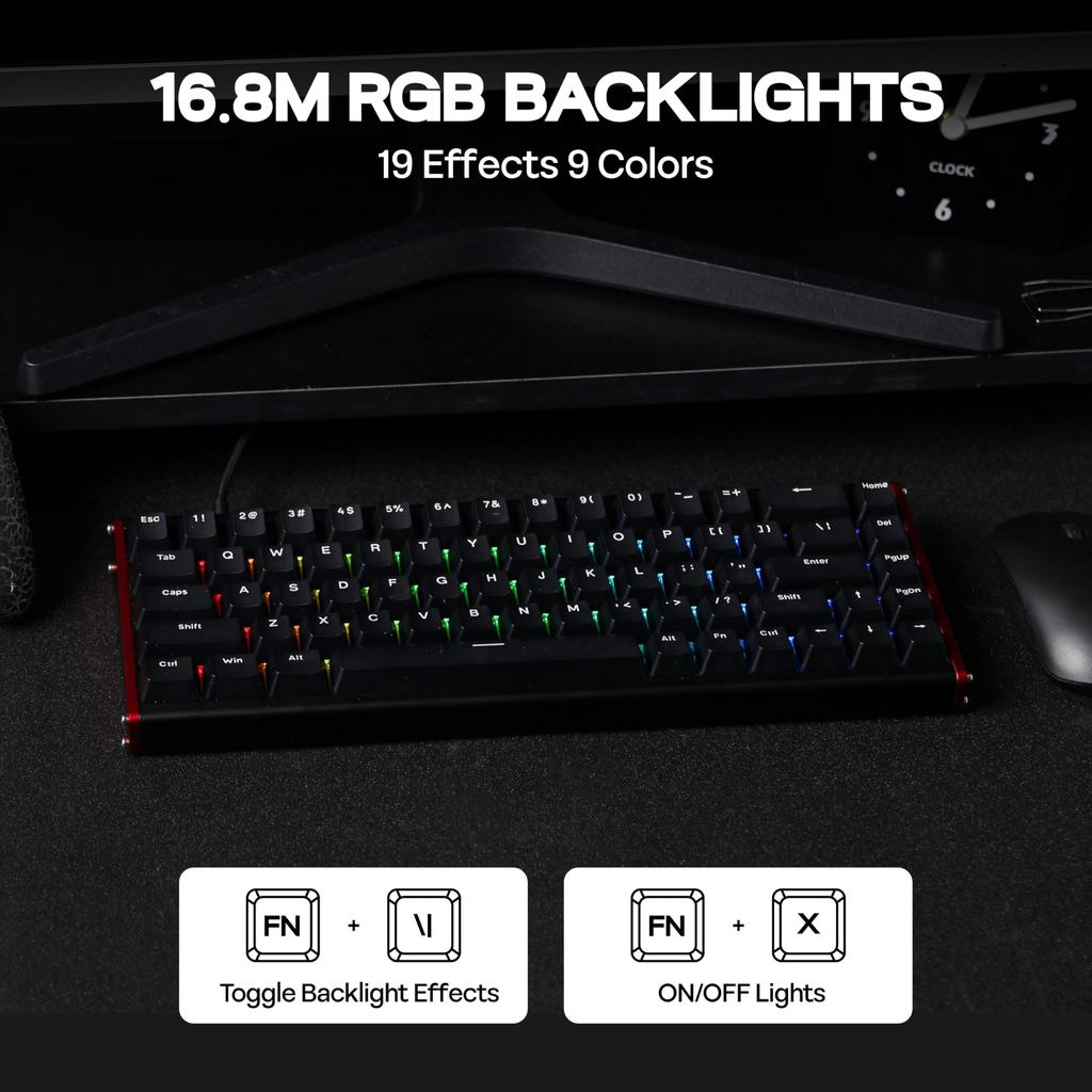 MechLands AJAZZ ALUX68 HE Aluminum Gaming Keyboard with Rapid Magnetic Wired Hall Effect 8K Polling and RGB Backlighting ALUX68 Triggers, Switches,