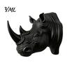 Wall Hanging Accessory Rhino Head Hook for Keys And Hats, Decorative Animal Coat Modern Home Decor Rack Entryway, Creative Key Holder, Versatile