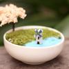 2 Pcs Mini Windmill Lighthouse Figurine Tiny Lighthouse Resin Model for Micro Landscape DIY Dollhouse Accessories Bonsai Planter Pots Crafts