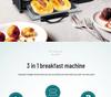 Three-in-One Multifunctional Breakfast Machine: Toaster & Mini Oven, 110V-220V