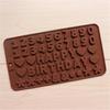 Beautiful Numbers 3D Silicone Mold with Stick Hole Cookware Dining Bar Non-Stick Cake Decorating Fondant Mold
