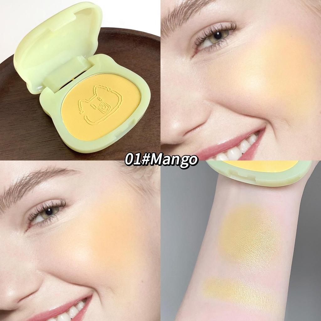 CROSS SHAQINUO Vitality Milk Puff Blush: Achieve a Youthful, Girlish Look with Fine, Well-adhering, Korean-style Natural Color Makeup.
