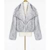 Women's Autumn and Winter New Imitation Fur Jacket Top, Women's Artificial Fur Short Plush Jacket