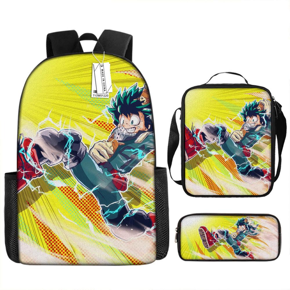 Around My Hero Academia My Hero Academia School Bag New Burden Reduction Spine Protection Elementary School Backpack