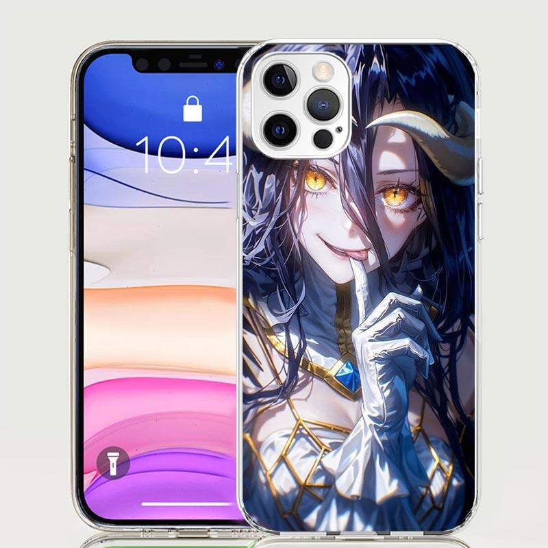 Albedo Overlord Anime Phone Case For iPhone 17 Air 16 15 Plus 11 14 Pro Max 13 Mini 12 7 8 + SE Pattern Art Customized Cover 17