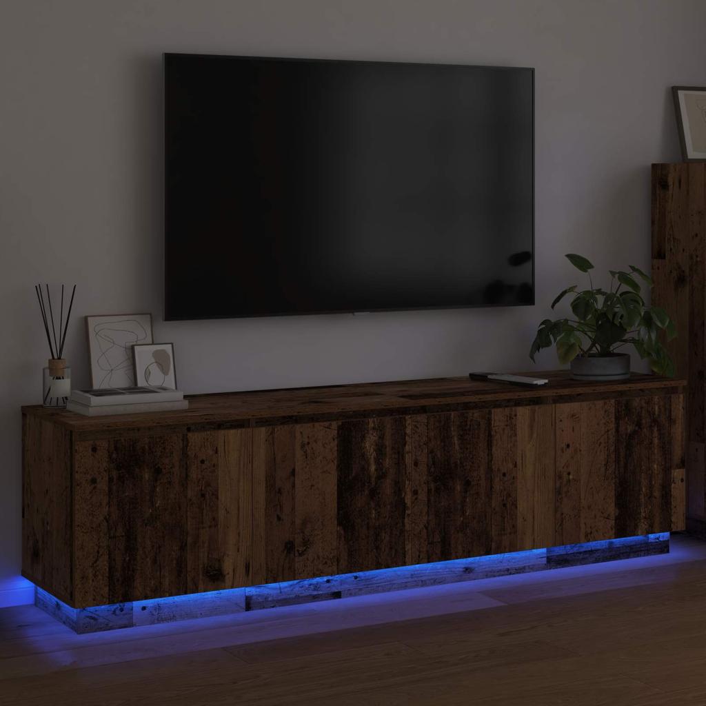 TV Cabinet Reclaimed Wood Look 180 x 38 x 49 cm Engineered Wood