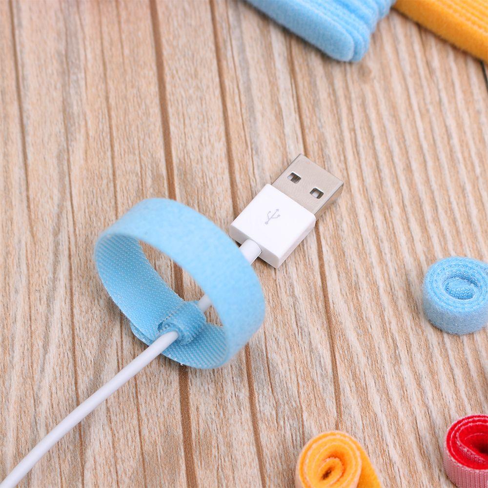 20pcs Convenient Reusable Earphone Mouse Wire Protector Cable Organizer Nylon Ties Management