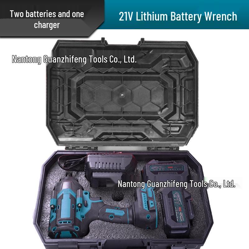 Brushless 1300N High Torque Lithium Impact Wrench for Auto Repair – Power Tool Set