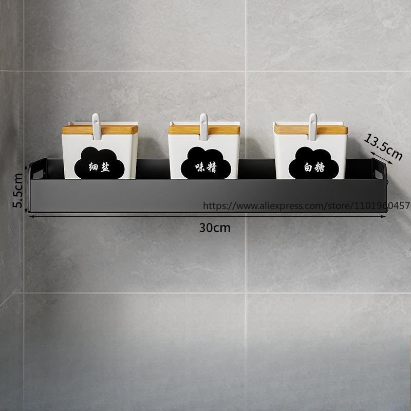 Küchenregal Boden Freies Stanzen Raum Aluminium Abtropfgestell Gewürz Messerhalter Wandhänger Wandbehang