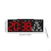 Desk Clock Displaying Date, Time, and Temperature Features