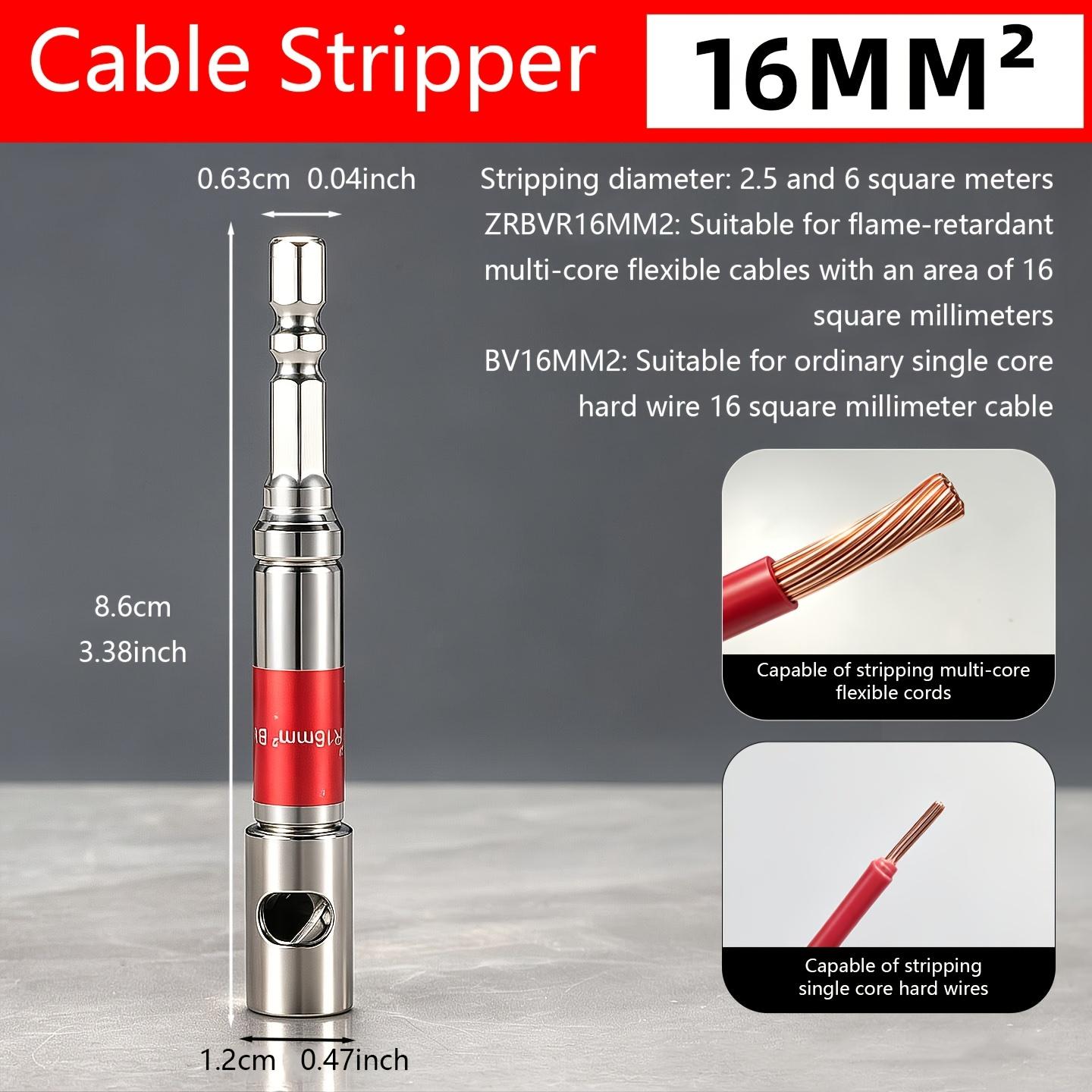 Universal Hexagonal Handle Electrician Quick Wire Stripper, Waste Wire Quick Stripping Cable Stripper